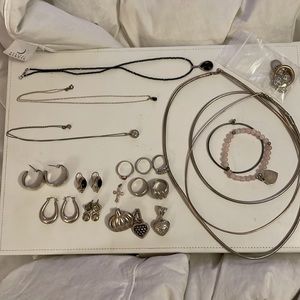 Sterling silver 925 jewelry lot. Everything is marked 925.